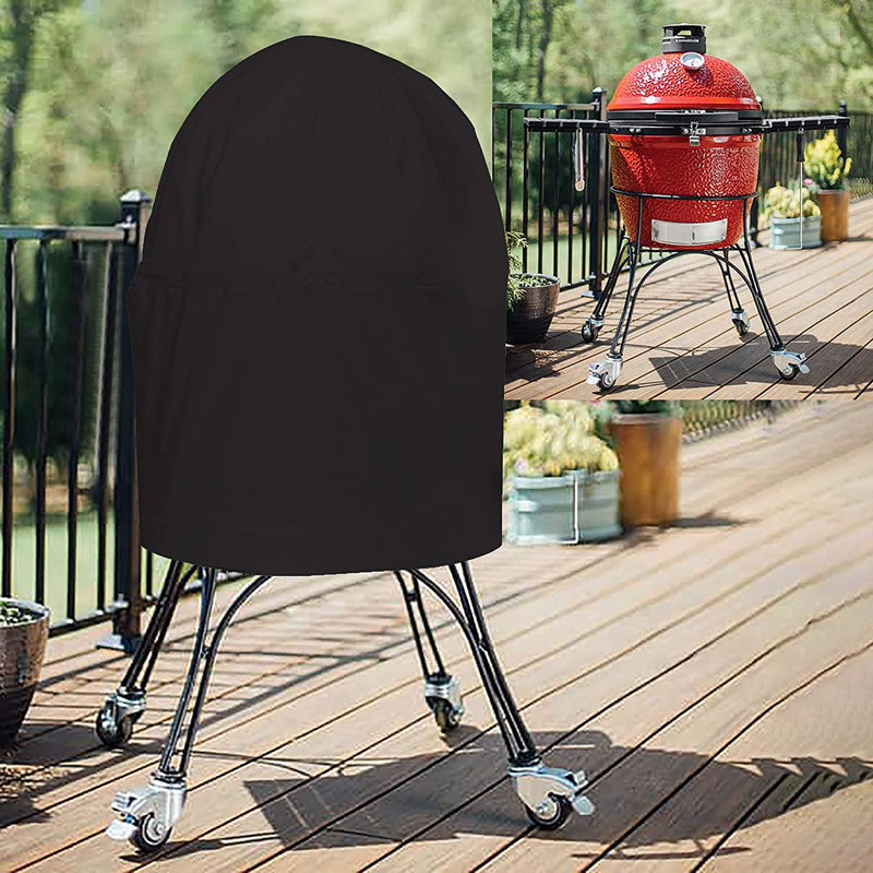 Covers & All 1'' D Grill Cover,  48" H x 34" W x 1" D, Black