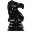 8" Tall Oversized Chess Set with Vinyl Roll-up Board