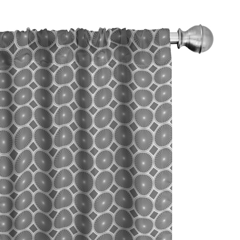 Rideaux 4 panneaux East Urban Home Vintage, L 56 po x L 63 po