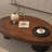 Retro Black Solid Wood Triangle Coffee Table-1672307963-1672307958