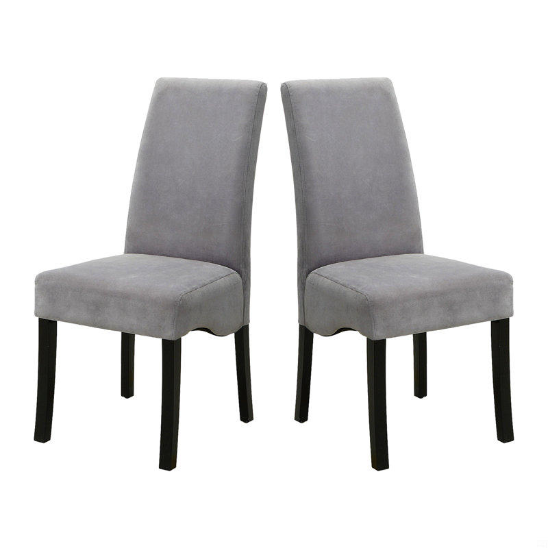 Set Of 2 Velvet Upholstered Dining Side Chairs
