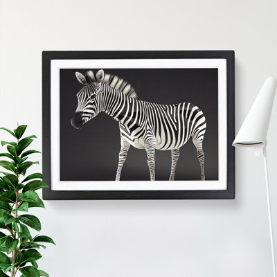 Zebra View - Single Picture Frame Painting