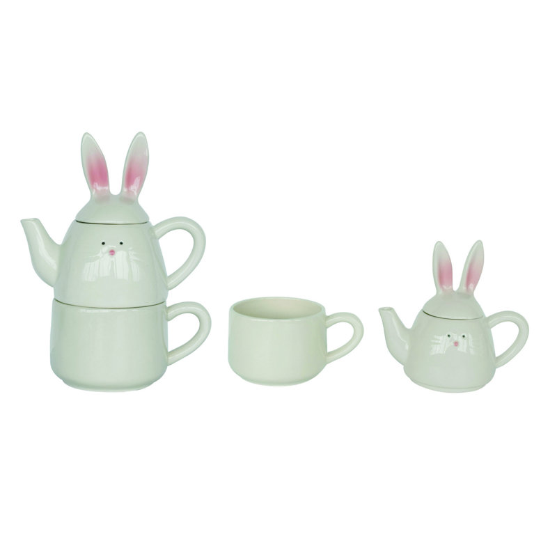 Transpac Easter Elegance 23.94oz. Teapot Set