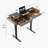 Standing desk with built-in outlet, glass top-348550547-402262798