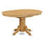 Ensemble de table de cuisine 5 pièces pour 4 personnes comprenant une table de salle à manger ovale avec rallonge papillon et 4 chaises en bois massif, chêne-1016550269-941342117-1016550264