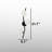 "Branch 3-Light" Modern Curved Wall Sconce
