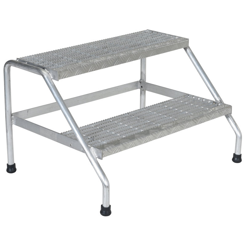 WFX Utility ™ 0F2524F4B68E40298C00F23075AF9F47 Marchepied en aluminium - 2 marches soudées, argent