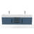 Russett 60 " W Wall Mounted Double Vanity Bathroom Vanity With Solid Surface Top-459392712-459392708-446490786