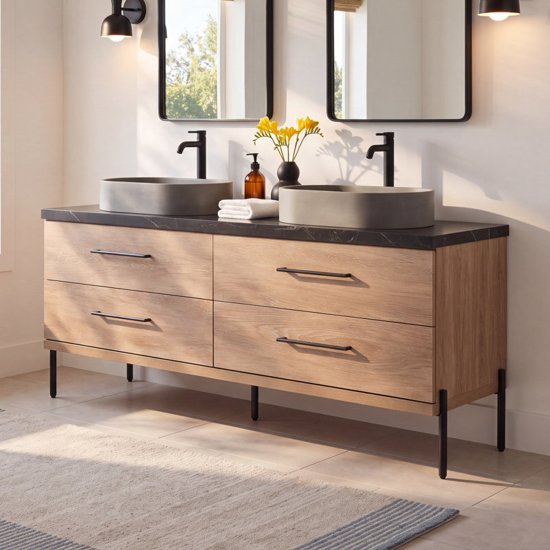 Dasher 72" Double Bathroom Vanity