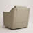 Bronnen Big And Wide Upholstered Cream Faux Leather Cushion Swivel Armchair with Removable Back and Seat Cushion (Set of 2)-123474213