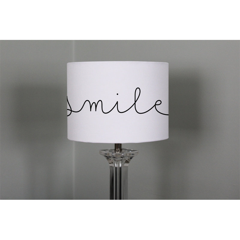 22cm H Canvas Drum Pendant Shade ( Clip On )