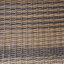Table de salle à manger d'extérieur en bois d'acacia, finition teck + osier gris