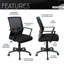 Chaise de bureau ergonomique en filet avec inclinaison et hauteur réglable Techni Mobile
