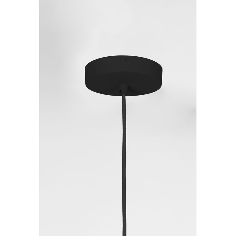 Luminaire suspendu géométrique unique à 1 lumière Rani, Fumée