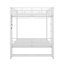 Lit superposé double au-dessus de double avec tablettes en filet et crochets à vêtements, cadre de lit superposé en métal avec lumière DEL-342819556