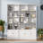 71" Tall Bookshelf With 10 Cubes And 3 Doors, 4-tier Bookshelf, Open Shelf Bookcase With Cabinet, Modern Cube Storage Organizer For Living Room, And Office, White-619078764