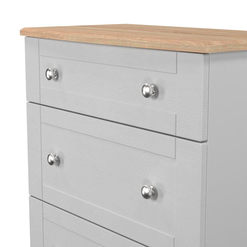 77cm W 3 - Drawer Chest of Drawers, Grey