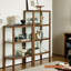 Vitrines en bois massif brun