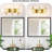 Modern 3-Light Bathroom Vanity Fixture With Flower Glass Shade, Wall Mount Light For Mirror, Kitchen, Bedroom, Hallway, Living Room, E12 Sockets-968345105