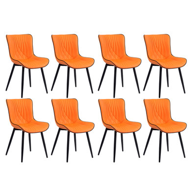 Comfortable Padded Dining Chairs with Back Easy Assembly Upholstered Side Chair, Accent Chairs for Kitchen, Dining Room