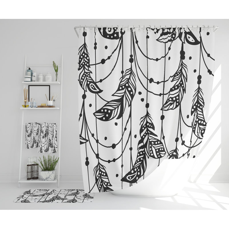 Natarshia Polyester Shower Curtain Set