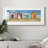 " Bright Beach Huts " Painting Print