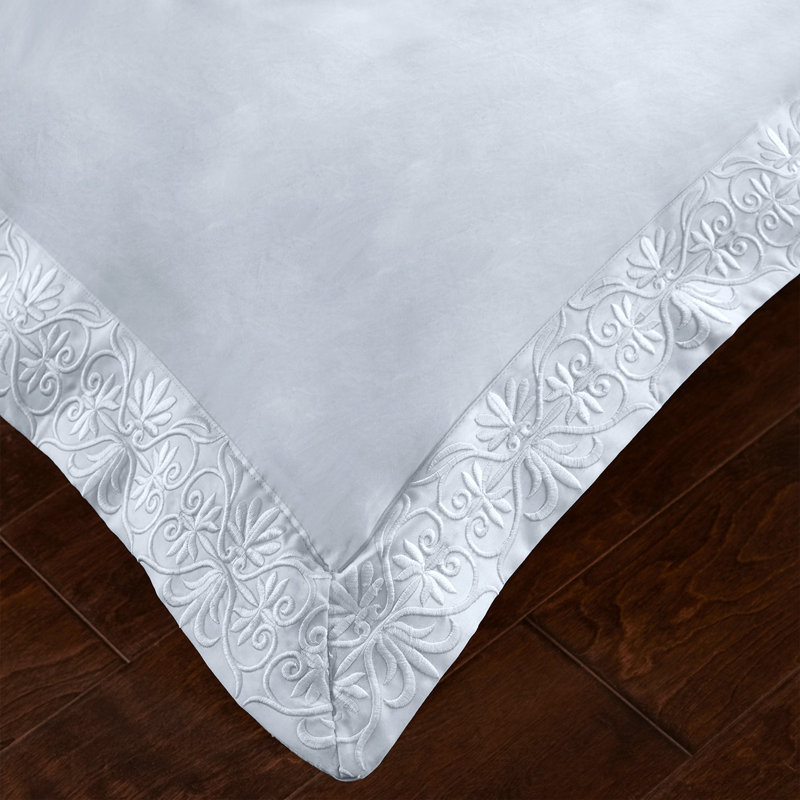 Ariane Duvet Cover Set, Queen Duvet Cover + 2 Standard Sham, Icy Blue
