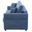 Canapé-lit Wellesley, grand lit, tissu bleu