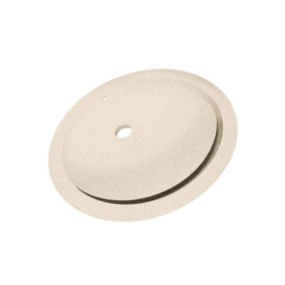 Lavabo de salle de bain encastrable ovale