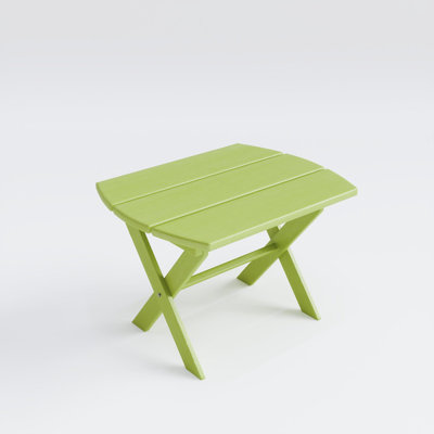 Table d'extérieur pliante Keystone Amish Co. en poly vert lime
