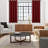 2 Thick Panels Room Darkening Blackout Curtains, Thermal Insulated Block Out Light Grommet Drapes-110070682-110070660