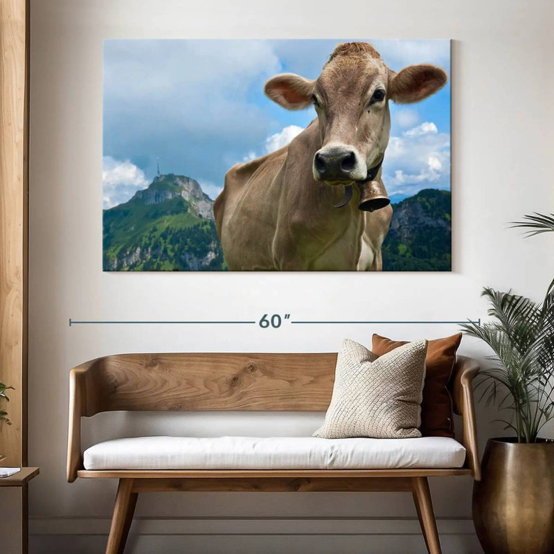 Proud Swiss Cow, 34" H x 51" W