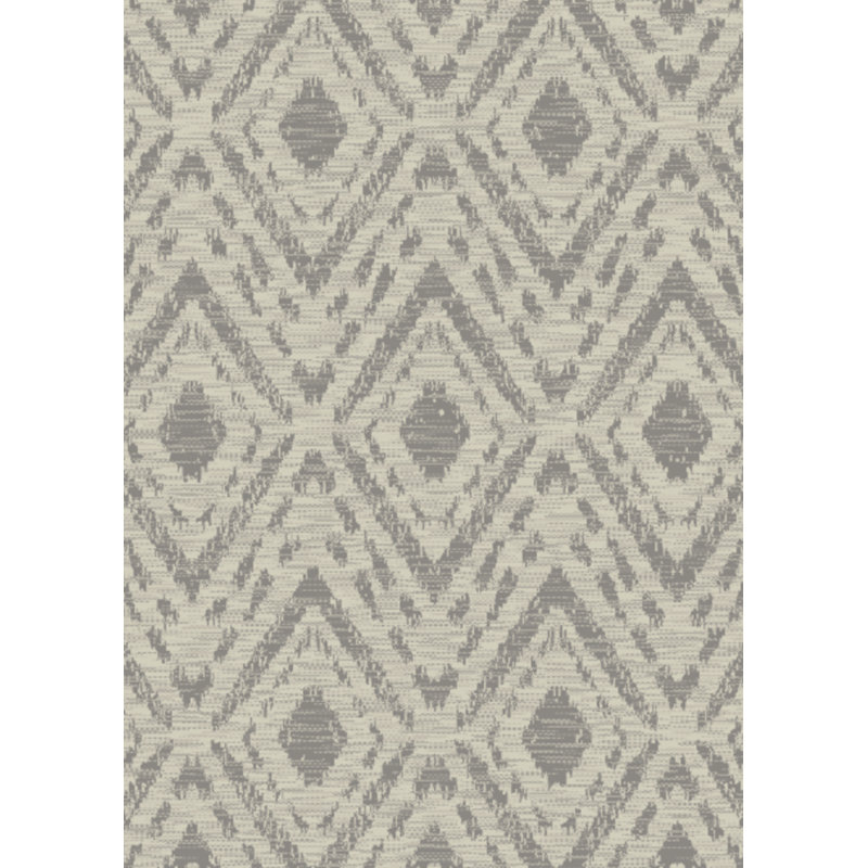 Tapis décoratif gris à motif géométrique klecki, Rectangle 5 pi 3 po x 7 pi 3 po