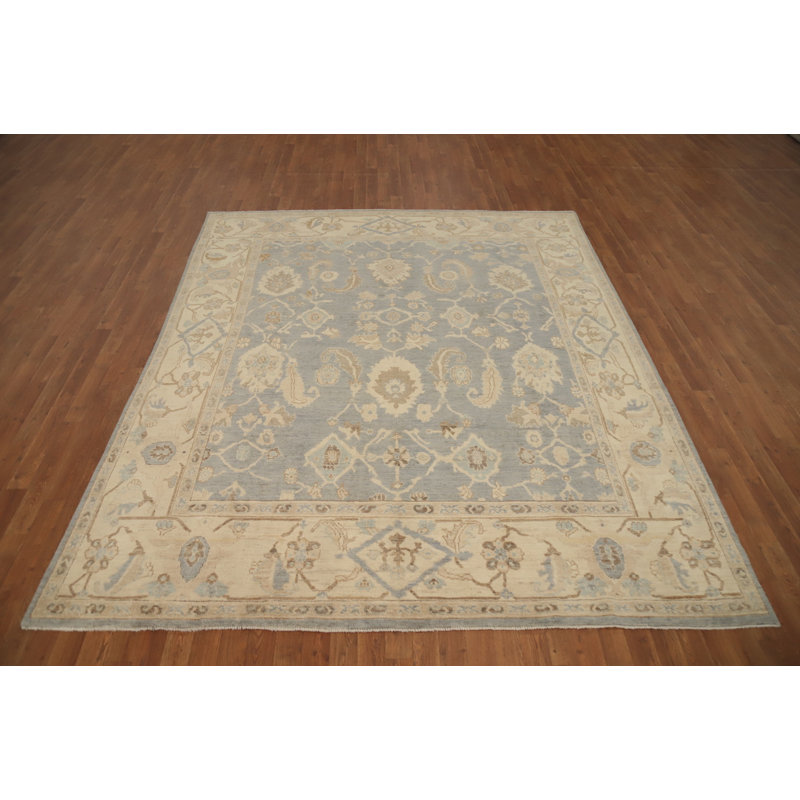 Tapis en laine teint à la main Oushak 8 x 9