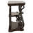 Gretta Merlot 2-Shelf Sofa Console Table