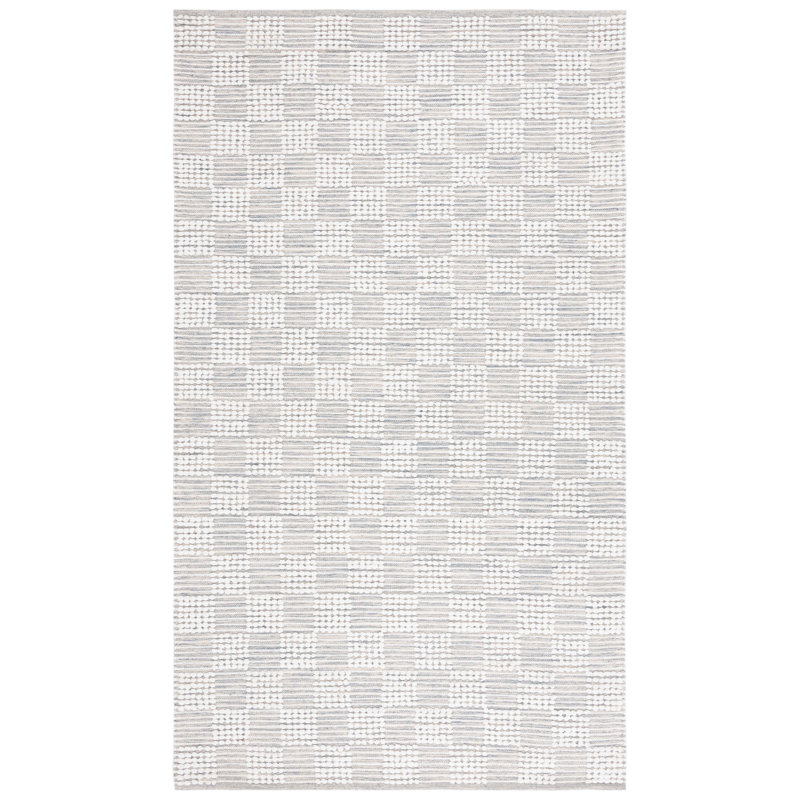 Thanbir 979 Area Rug In Silver / Ivory, Rectangle 5' x 8'