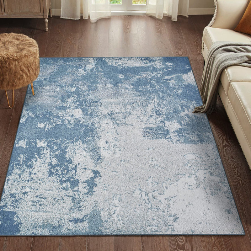 Tapis bleu Randel, Rectangle 5 pi x 7 pi