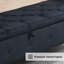 Banc de rangement en velours 66,9 po-1040864215