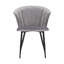 Chaise d'appoint rembourrée en velours Forseti-1459289188