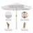 9ft Crank Umbrella - Beige Stripe