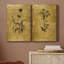 Croquis d'or Botanique I - Ensemble de 2 peintures sur toiles-1923527849-1923527858-1982830814