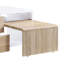4 White High Gloss Coffee Table For Living Area With Added Function Stylish 4 Drawers And Pull-Out Feature