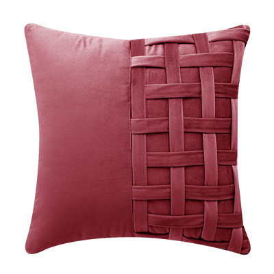 Pre-Decorated Velvet Throw Pillow