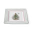 Christmas Tree POLKA DOT SQUARE PLATTER 10"