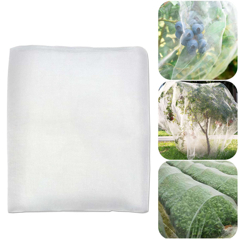 Moustiquaire de jardin recouvre un filet de protection contre les insectes nuisibles pour les arbres fruitiers et la protection des bleuets - 32,8 x 6,5 pi