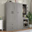 Armoire 2 portes avec 2 tiroirs Armoire