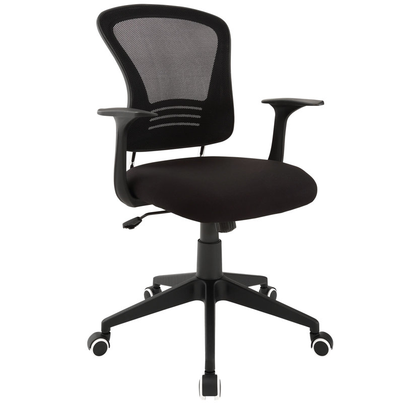 Chaise de travail en filet Modway, Noir