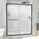 60" W x 34" D x 78" H Semi-Frameless Rectangle Shower Kit