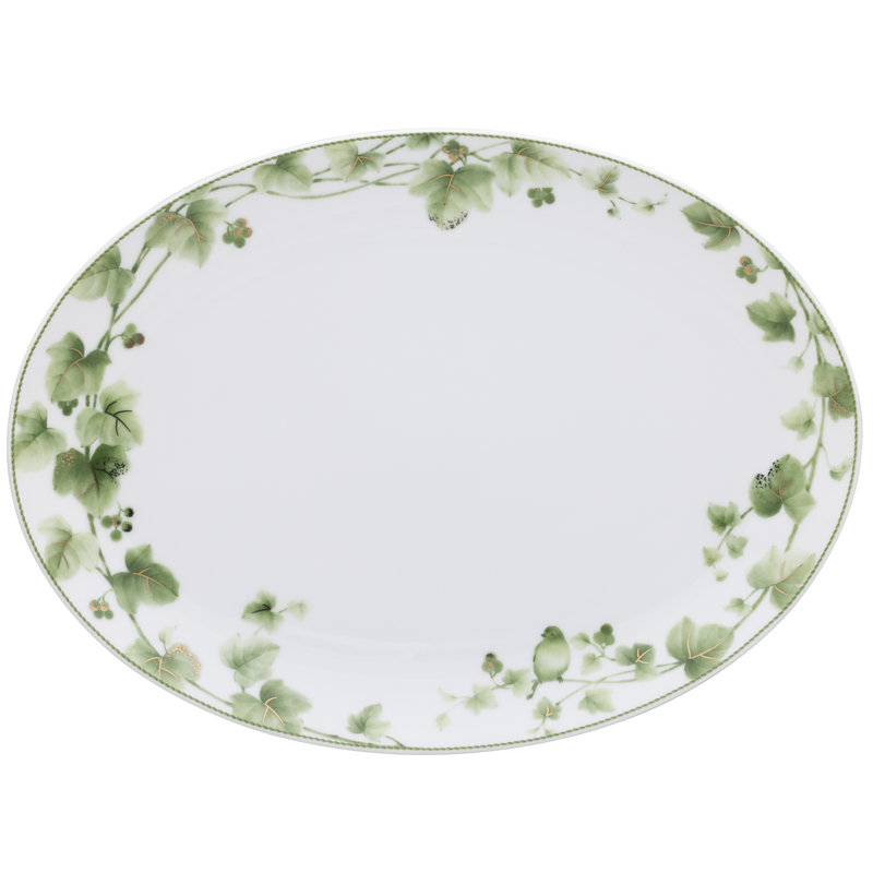 Noritake Ivy Whisper Oval Platter, 14.5"