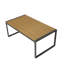 Table basse d'extérieur rectangulaire en bois WPC